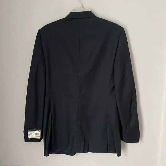 Bar 3 Men’s 2 Button Slim Fit Wool Jacket Dark Blue Gray size 40L